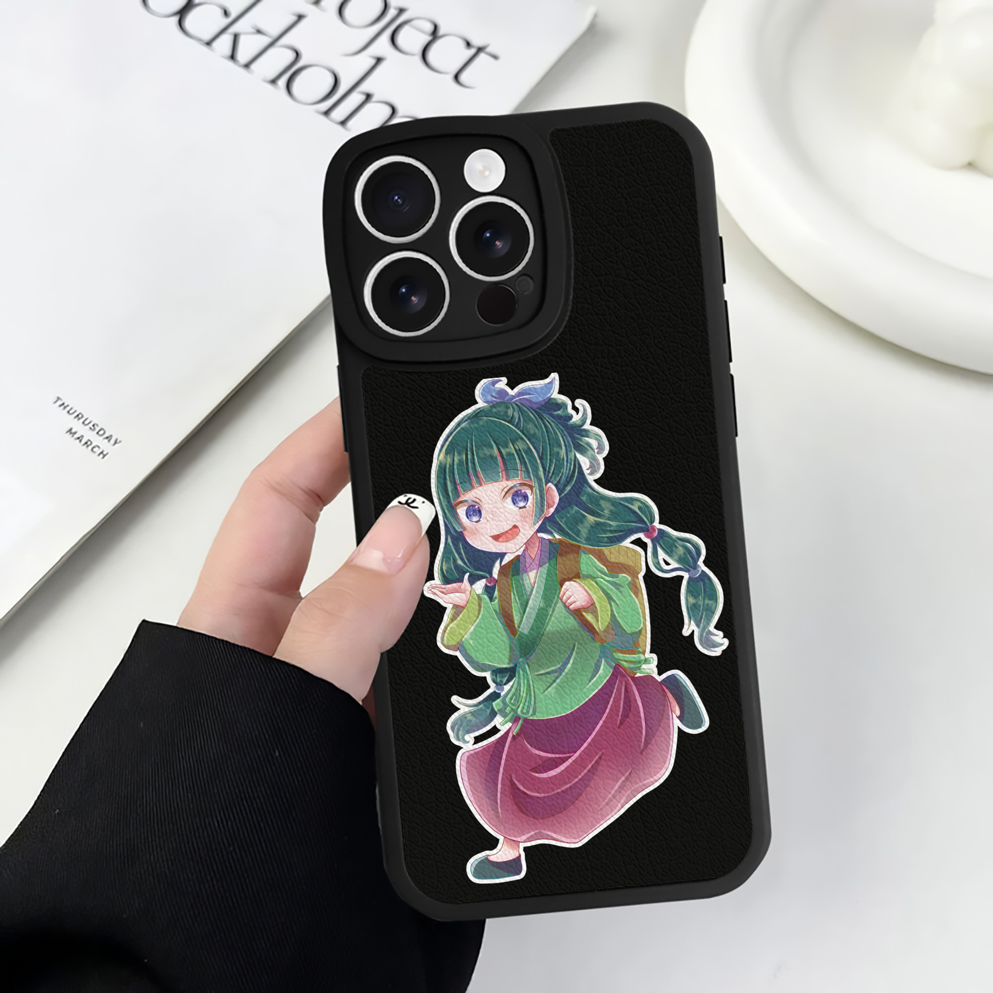 薬屋のひとりごと The Apothecary Diaries 【iPhone 16シリーズ対応】シリコンスマホケース（レザー調） 材質：シリコン